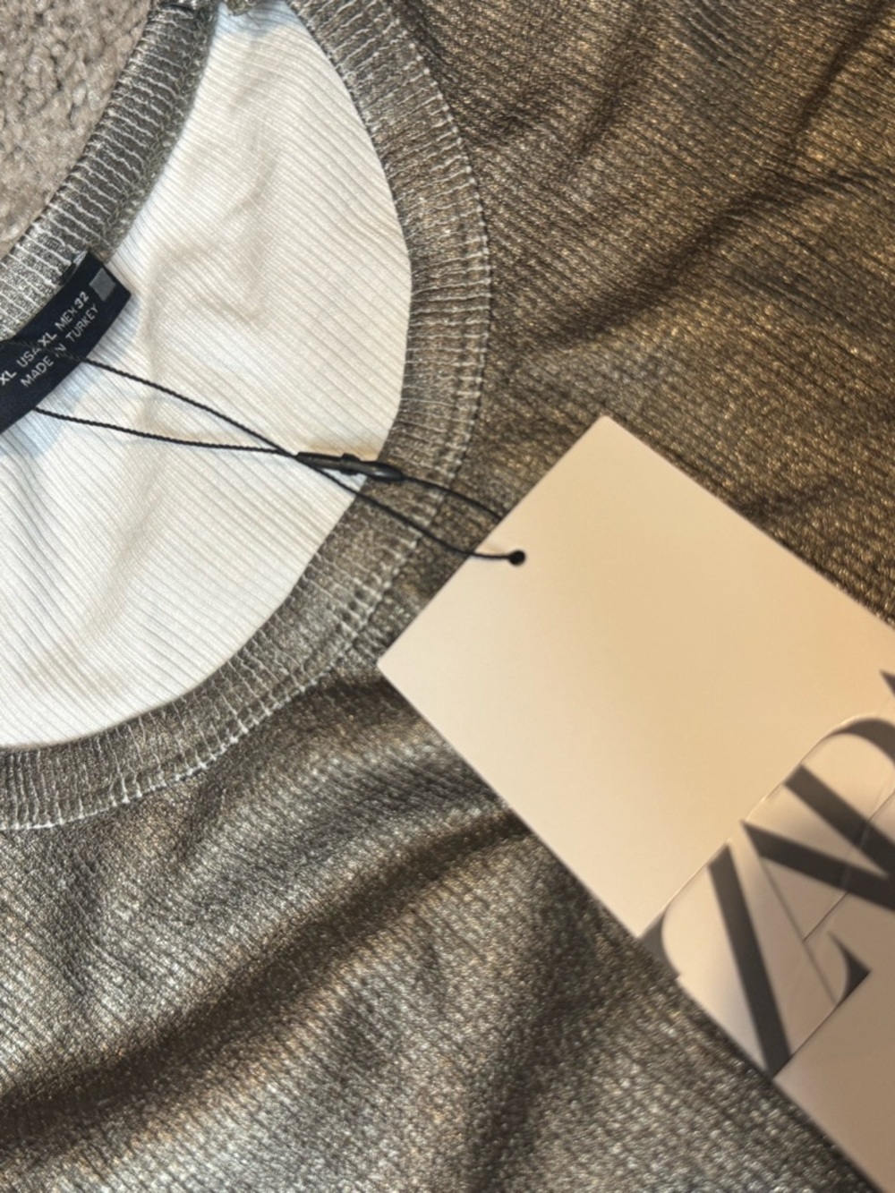 ZARA Metallic Ribbed Top - Picture 3 of 4